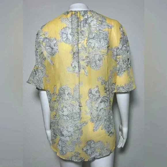 Liz Claiborne Sheer Floral Blouse - Picture 3 of 9